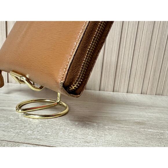 PRADA Saffiano Leather Zip Around Long Wallet in Brown - Picture 5 of 16